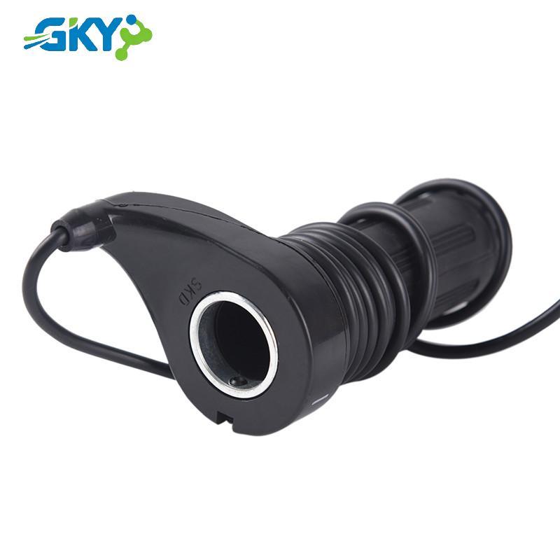 GKY 24V 36V 48V 3 Dây Xoắn Tay Ga Cho Xe Đạp Xe Tay Ga Electrirc 7 / 8 "Tay Cầm GKY