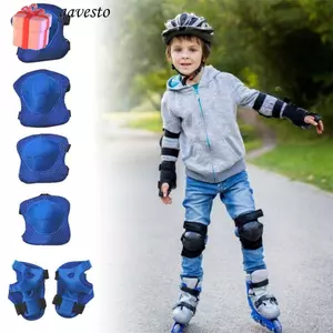 GAVESTO 6 Cái / bộ Miếng Lót Đầu Gối Trẻ Em Thể Dục Thoải Mái Trượt Băng Ván Trượt Tấm Bảo Vệ Thể Thao