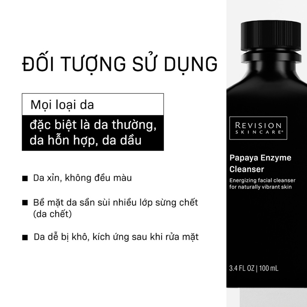 Sữa Rửa Mặt Dưỡng Da Mịn Màng Revision Skincare Papaya Enzyme Cleanser 100ml