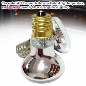 Đèn lò nướng YOFFOR 40W30W25W Vonfram 110V-120V Bếp Hood Đèn chịu nhiệt
