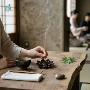 Hộp đựng hương sen đa chức năng ba trong một bằng đồng cổ để thiền và thư giãn tại nhà