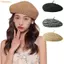 Mũ nồi ống hút mùa hè OUSXA, Mũ nồi móc kiểu Pháp rỗng thủ công, Thiết kế phẳng mỏng thoáng khí Mũ nồi dệt bãi biển mùa xuân hè