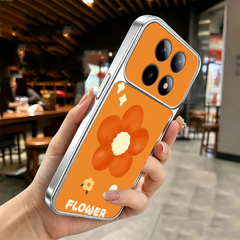 Ốp Lưng Cho REDMI NOTE 15 4G NOTE 15 PRO poco M8 PRO 5G Vỏ Điện Thoại Vỏ Mềm Silicon Chống Sốc Thiết Kế Mới Thẩm Mỹ Dễ Thương Hoạt Hình Hoa Cam Cho Bé Gái DSCSHD1