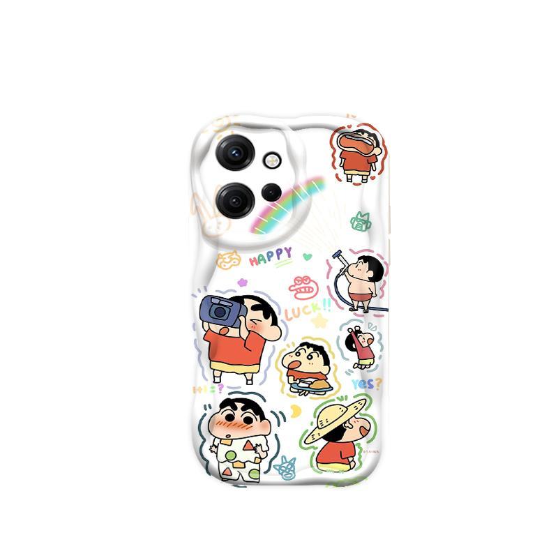 Thích hợp cho Redmi Note 12 4G Wave Soft Crayon Shin-chan Vỏ điện thoại chống sốc