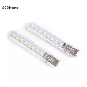 GCDHome Mini USB Đèn LED 8 LED Cắm Trại Di Động Ban Đêm USB Tiện Ích Chiếu Sáng Cho PC Laptop HOT