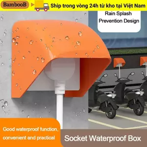 BAMBOOB Công Tắc Vỏ Bảo Vệ Phòng Tắm Chống Mưa Hộp Ổ Cắm Điện Nguồn Cung Cấp Ổ Cắm Bảo Vệ