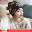 SAVORBOX Mũ Băng Đô, Ren Thêu Full Cover Turban, Bán Chạy Hợp Thời Trang Co Giãn Bao Trắng Tóc Nữ