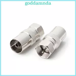 GODD 2 Chiếc F Loại Nam Cắm Kết Nối Ổ Cắm RF Coax TV Trên Không Nữ RF Adapter
