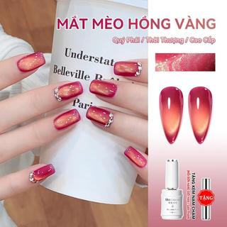 Miss Gooey Sơn móng tay dạng gel màu hồng vàng ánh mắt mèo mới - Xu hướng nổi bật năm 2026 giúp da trông sáng hơn đa năng và siêu bóng