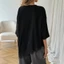 CATMALLER88 Áo thun Oversized, Áo thun chắp vá ren ren dáng rộng, Áo thun nữ cổ chữ O thanh lịch thời trang mùa hè