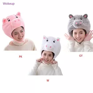 Woke Nhật Bản Ngọt Ngào Nữ Cô Gái Dễ Thương Sang Trọng Lợn Động Vật Mũ Ngộ nghĩnh 3D Mũi Thêu Cos