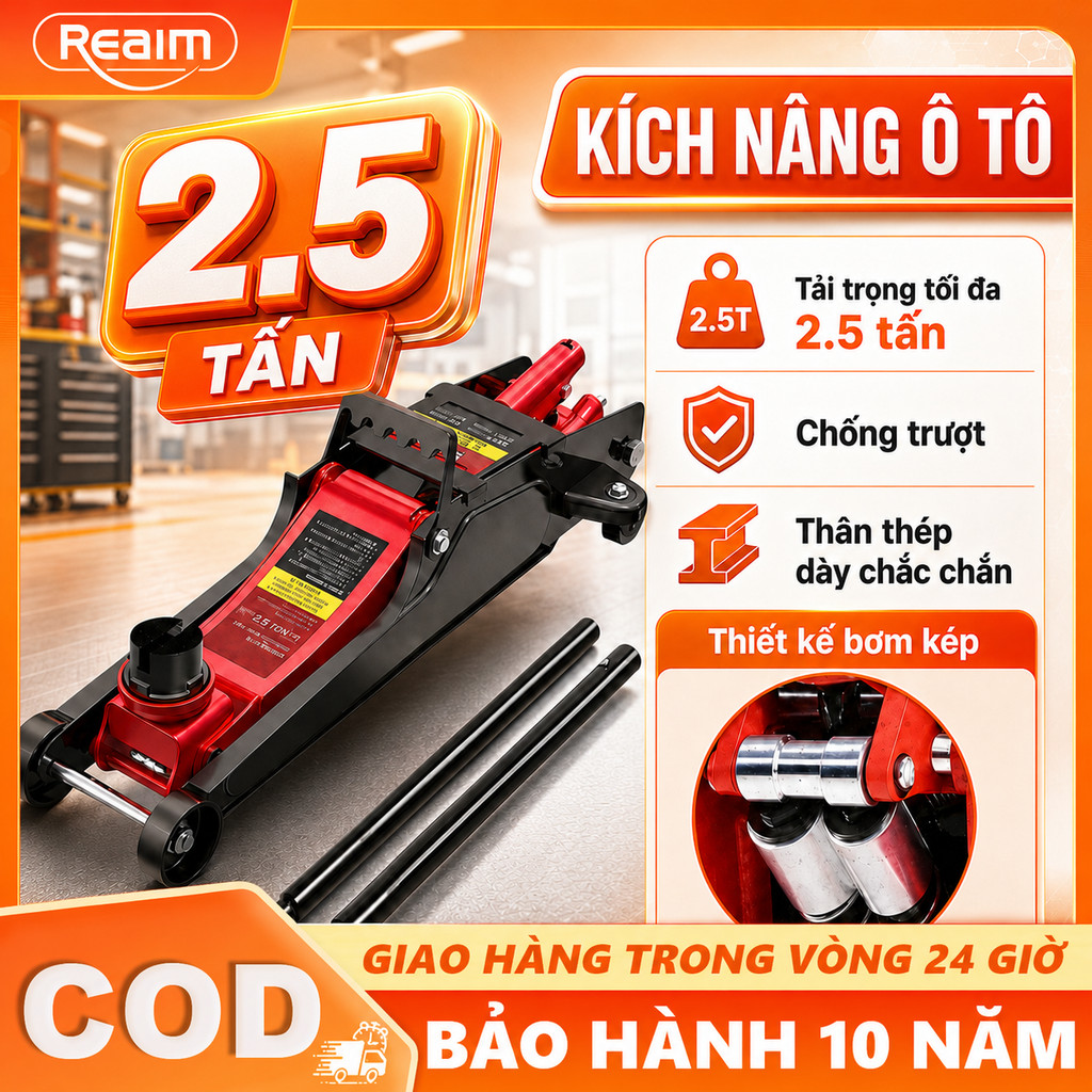 Kích Cá Sấu 2 Tấn  Kích Thuỷ Lực Xe Ô Tô, Đội Cá Sấu Con đội thủy lực 2.5 tấn（Tặng hộp đựng）