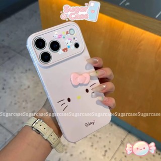 Ốp Lưng Cho Oppo A3 A5i A3X A38 A60 A18 A15 A35 A16 A7 A31 A58 A57 A77 A54 A17 Bìa Mềm Búp Bê Kitty 3D Hoạt Hình
