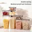 TRTR Kín Hơi Kín Nhựa Hộp Bảo Quản Thực Phẩm Trong Suốt Ngũ Cốc Kẹo Khô Lọ Tủ Lạnh Bảo Quản Hộp Đựng Hộ Gia Đình Nhà Bếp Tổ Chức VN