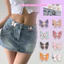 Bướm Quần Jean Có Nút Thắt Lưng Eo, Kích Thước Cố Định Bằng Snap