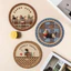 INS Phong Cách Dệt Tay Kết Cấu Hiệu Ứng Ba Chiều Dệt Kết Cấu Cách Nhiệt Coaster Placemat Nồi Thảm Bàn Thảm Chống bỏng