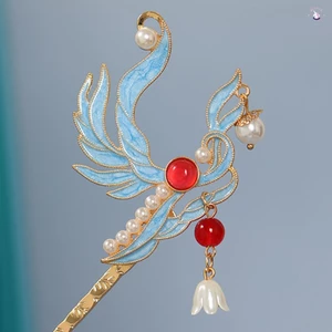 Nữ Phong Cách Dân Tộc Kẹp Tóc Vintage Hoa Đa Năng Ngọc Trai Đũa Tóc Cho Bạn Gái Vợ Tiểu Thuyết Quà Tặng