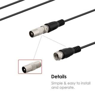 Ăng-ten TV ELBBKG HDTV Flat Trong nhà Phạm vi 50 dặm VHF UHF DVB - Bla mới