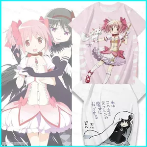 SY3 Puella Magi Madoka Magica Kaname Madoka Akemi Homura Vải Cosplay 3D Áo Thun Mùa Hè Anime Tay Ngắn Top YS3