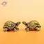 HFTOY Đồng Nguyên Chất Rùa Tượng Đồng Vintage Rùa Tượng Để Bàn Phong Thủy Trang Trí Thu Nhỏ Trà Cổ Đồ Thủ Công Thú Cưng Quà Tặng ~