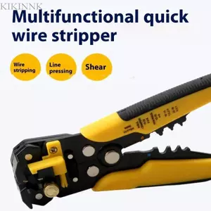 KIKIN Dụng cụ tuốt dây đa chức năng để làm việc bằng điện với cắt uốn và tước độ chính xác Công thái học Gri