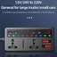 Bộ chuyển đổi nguồn biến tần ô tô THEGIRL8B, Bộ chuyển đổi ô tô 12V / 24V sang DC220V 200W, Ổ cắm sạc đa năng thực tế 3 cổng USB QC3.0 Bộ sạc ô tô RV