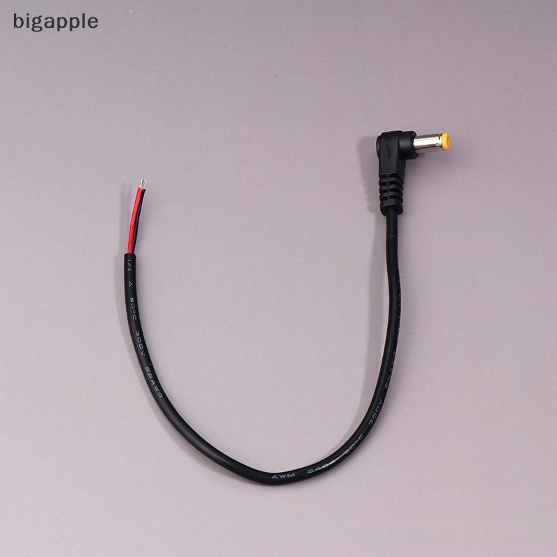 Bigapple 5.5x2.1mm / 2.5mm Góc Phải DC Cáp Nguồn Nam Cắm Nối Dài RDG