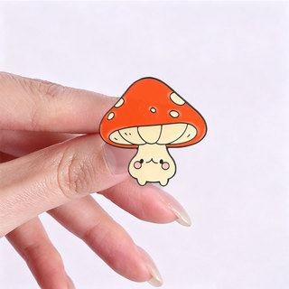 Dễ Thương Kawaii Nấm Men Thổ Cẩm Bộ Hoạt Hình Toadstool Ve Áo Pin Cho Ba Lô Quần Áo Phụ Kiện Quà Tặng Cho Người Yêu Thực Vật Trẻ Em