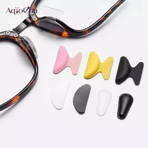 AqToCna 5 Cặp Kính Mắt Chống Trơn Trượt Miếng Đệm Mũi Silicon Mềm Tự Dính Kính Giữ Mũi Lâu Dài Kính Mắt Hỗ Trợ Mũi AqToCna