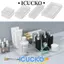 Dụng cụ sắp xếp ngăn kéo bàn ICUCKO, Hộp lưu trữ hình chữ nhật trong suốt, Dụng cụ trang điểm bằng nhựa không giới hạn đơn giản S / M / L / XL Văn phòng tại nhà