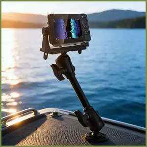 Giá đỡ máy tìm cá cho thuyền Kayak Xoay 360 độ Đầu dò thuyền Kayak Giá đỡ máy tìm cá có thanh mở rộng cho kouvn