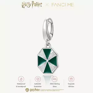 Harry Potter x FANCIME Slytherin Bạc Medaillon Charm
