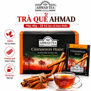 Trà Ahmad Quế Cinnamon Hộp 40g - Hương Vị Tinh Tế