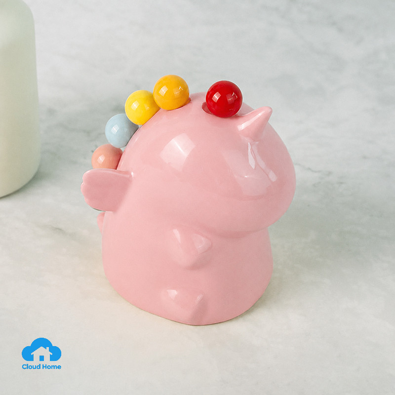 🌤️COD🌤️Bộ nĩa ghim trái cây hình kì lân nhựa, decor trang trí bếp, bàn ăn - nĩa inox 410 cao cấp