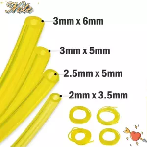 Ống xăng NOTE1, Ống dây màu vàng chống ăn mòn, Máy thổi cưa xích 4 kích cỡ