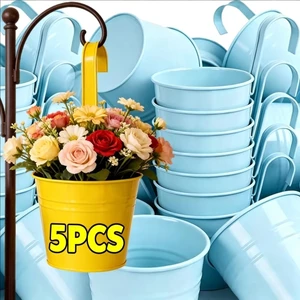 1 / 5 Chiếc - Mini Treo Hoa Trồng Vườn Ngoài Trời Ban Công Hàng Rào Treo Chậu Hoa Giỏ Có Thể Tháo Rời Xô Kim Loại Trang Trí Nồi