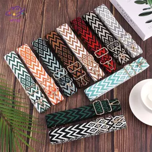 HFTOY Dây đeo túi có thể điều chỉnh Đeo chéo Vai Túi rộng Dây đeo phong cách quốc gia Thời trang thêu thay thế Tay cầm túi Phụ kiện ~