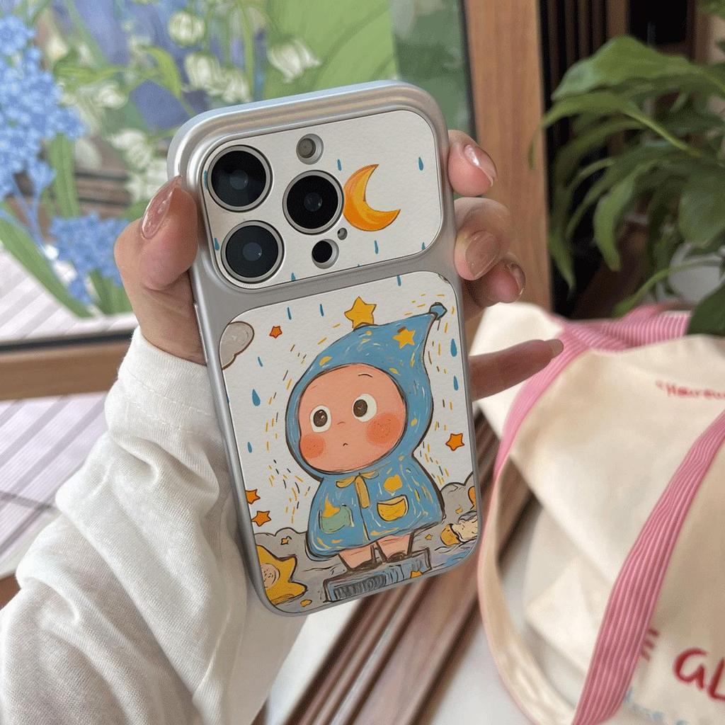 Bé bú bê bê mũ mưa đêmPhù hợp với iPhone 17 Pro, đồ họa hoạt hình 16/15/14