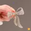 Thắt Nơ Kim Cương Giả Thổ Cẩm Nữ Đơn Giản Cá Tính Thời Trang Pin Phù Hợp Với Chống Nhẹ Xước Trang Sức Quà Tặng Mới