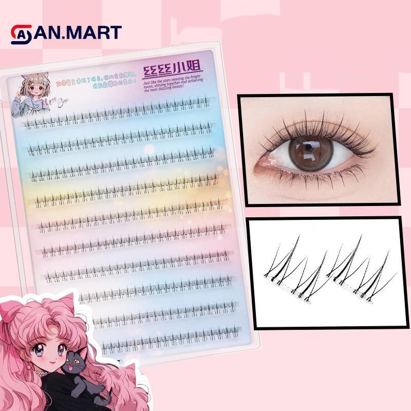 AN.MART Lông Mi Đáy Tự Dính Không Cần Keo, Có Thể Tái Sử Dụng Dưới Lông Mi Để Trang Điểm DIY Cá Nhân Truyện Tranh Lông Mi VN