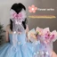 Kẹp Tóc SHUPUN, Tua Rua Bướm Dài Ruy Băng Nơ Mỏ Vịt Kẹp Tóc, Nơ Hoa Hồng Barrettes Kid