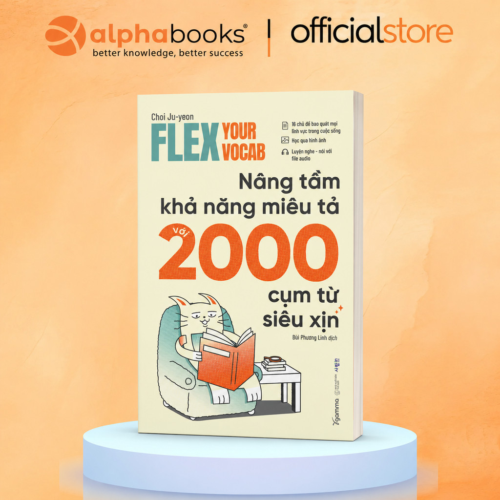 Sách - Flex Your Vocab: Nâng tầm khả năng miêu tả với 2000 cụm từ siêu xịn (Gamma Books)
