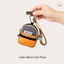 Ví đựng tiền xu Mini Colorblock có dây đeo có thể tháo rời cho thẻ điện thoại Đồng xu du lịch di động