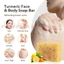Thanh xà phòng axit Kojic nghệ - Loại bỏ mụn đen ngay cả tông màu da dưỡng ẩm cho mặt và cơ thể