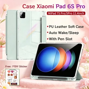 Ốp lưng Xiaomi Pad 6S Pro 12.4 inch có khe cắm bút Bảo vệ từ tính Xiaomi Pad 5 Pro 12.4 inch Ốp lưng Xiaomi Pad 7S Pro có mặt sau trong suốt