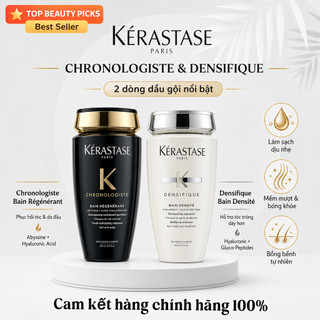 Kérastase Chronologiste Bain Régénérant & Densifique Bain Densité Dầu Gội Phục Hồi Tóc Cao Cấp