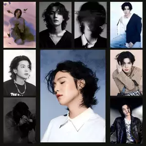 Ca sĩ thần tượng Suga Poster Không Khung Tranh Canvas Nghệ Thuật Treo Tường Phòng Khách Trang Trí Nhà Hiện Đại