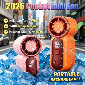 Quạt Mini cầm tay Singee USB | Quạt cầm tay Mini | Quạt pin dài hiển thị LED cầm tay 3000mAh