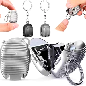 Móc Khóa Phong Cách Gấp Cắt Móng Tay Kích Thước Túi Di Động Hộ Gia Đình Cắt Móng Tay Phụ Kiện Làm Móng Tay
