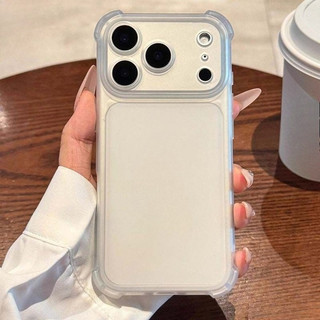 Ốp Điện Thoại Mờ Thả Bốn Góc Cho iPhone 17 Air 16 15 17 Pro Max 14 11 12 13 Pro Slim Chống Sốc Mềm TPU Tranaparent Cover